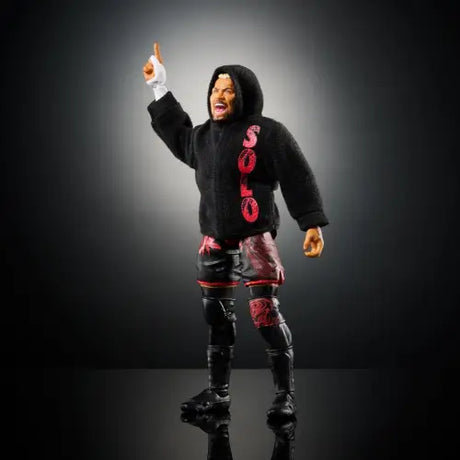 WWE Ultimate Edition Wave 24 Solo Sikoa Figure action figure displayed on shelf