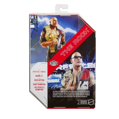 WWE Ultimate Edition Wave 25 The Rock action figure packaging for collectors