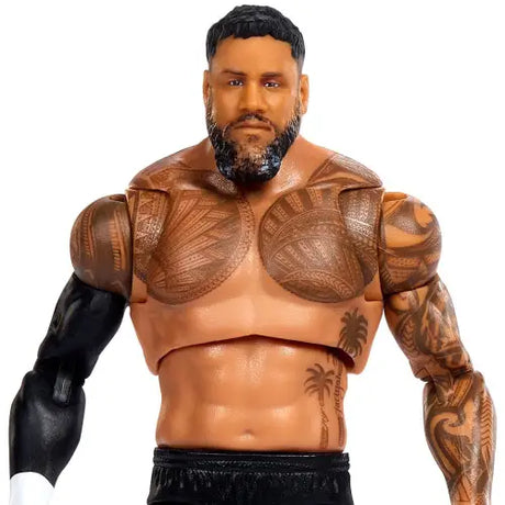 Male tattooed action figure from WWE Ultimate Edition Wave 26 Jey Uso product