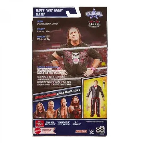 WWE WrestleMania Elite Bret Hitman Hart Action Figure - Series 2 Wrestling Action Figure