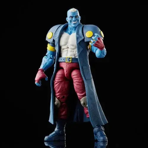 Marvel Legends Maggot Action Figure with Eanie and Meanie - Man in blue coat and red pants.