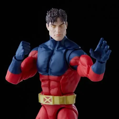 Marvel Legends Vulcan Action Figure - 6 Inch: a toy figure of a man in a red and blue costume