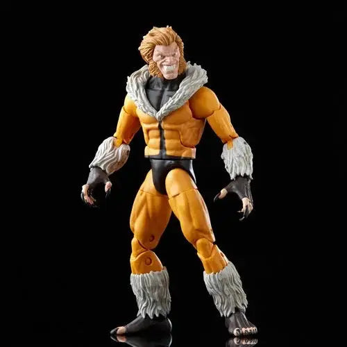 Classic Marvel Legends Sabretooth Action Figure - Toy figure man in yellow outfit