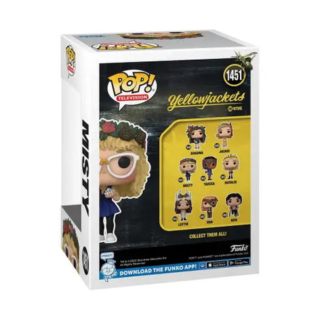 Yellowjackets Misty Funko Pop! Vinyl Figure #1451 box showcasing the character Misty