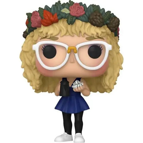 Funko Pop of Yellowjackets Misty with curly blonde hair and blue dress, #1451