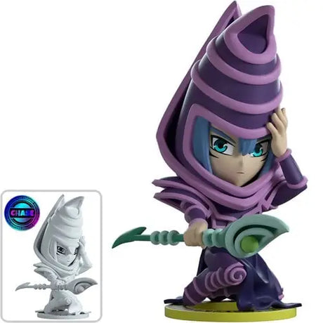 Dark Magician Vinyl Figure #4 with purple hat and cloak, a limited production run collectible