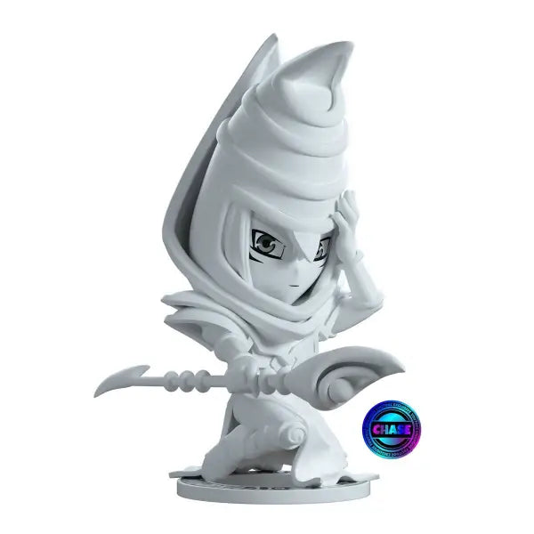 Stylized Dark Magician Vinyl Figure #4 with pointed hat and scythe-like weapon