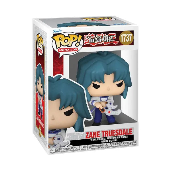 Zane Truesdale Funko Pop! Vinyl Figure #1737 from Yu-Gi-Oh! displayed attractively