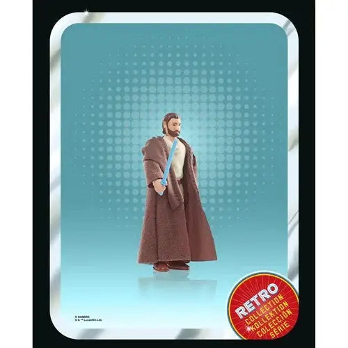 Obi-Wan Kenobi action figure in brown robe.